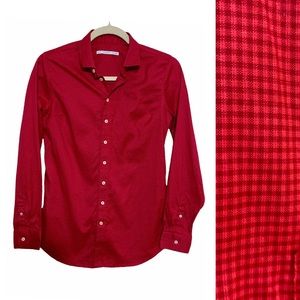 Southern Tide Red/Maroon Check Shirt